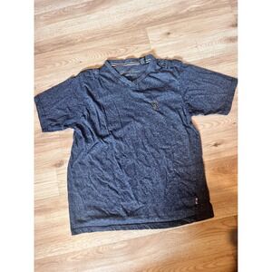 Lions Crest English Laundry Mens V-Neck T-Shirt Top Graphic Logo Blue XL